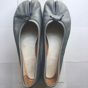 Maison Martin Margiela Sky Blue Leather Tabi Shoes